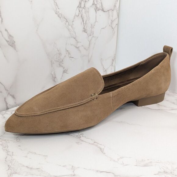 NEW Bella Vita Women's Alessi Flat Cognac Kid Suede Leather 12 Narrow 2A - Picture 3 of 13
